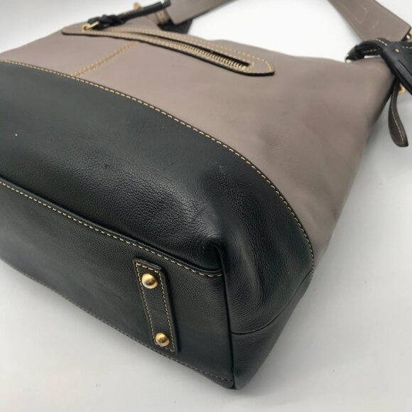 Dooney & Bourke Sophie Two-Toned Pebbled Grain Leather Hobo Bag - Picture 7 of 12